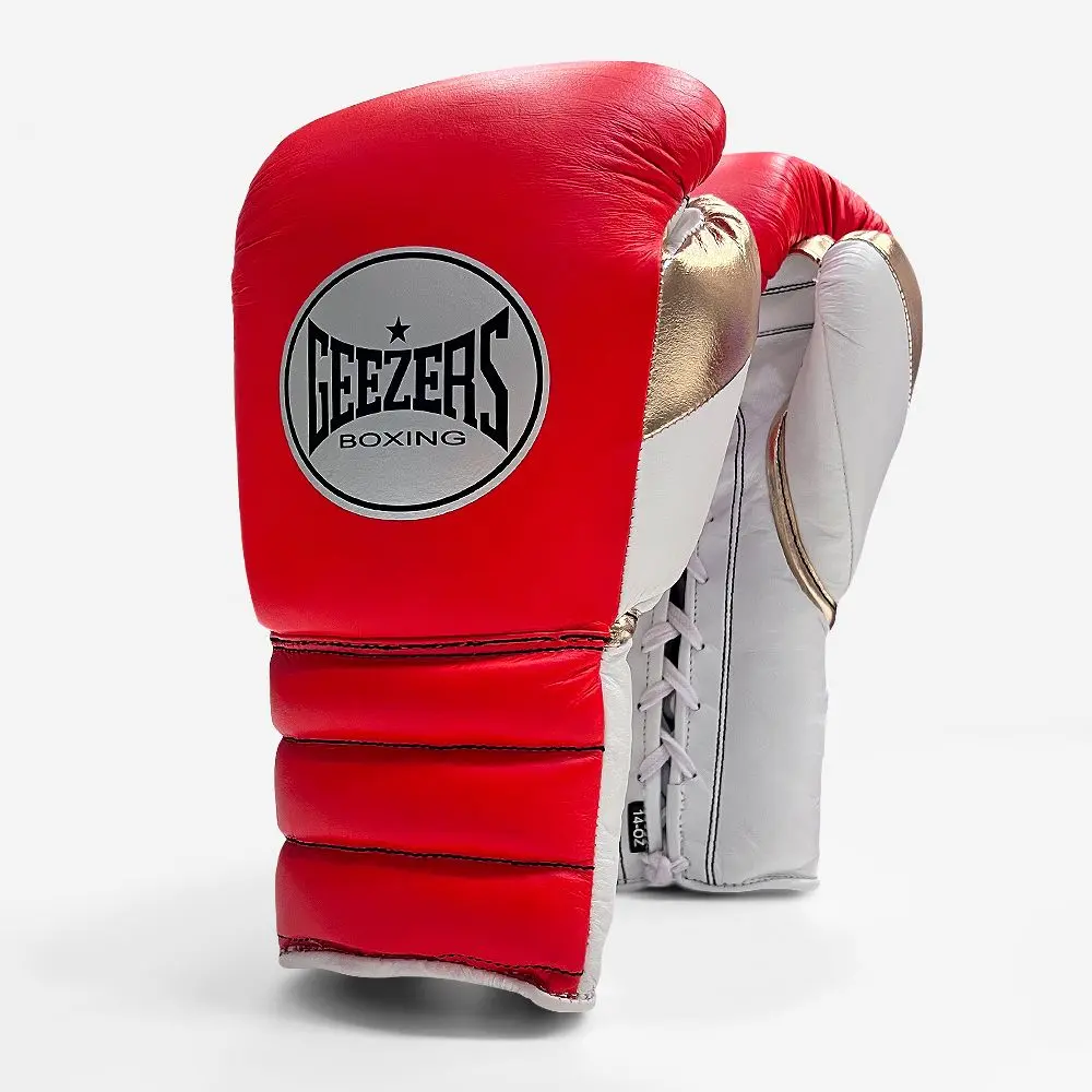 Geezers Boxing Halo Sparring/Training Gloves - Lace Up