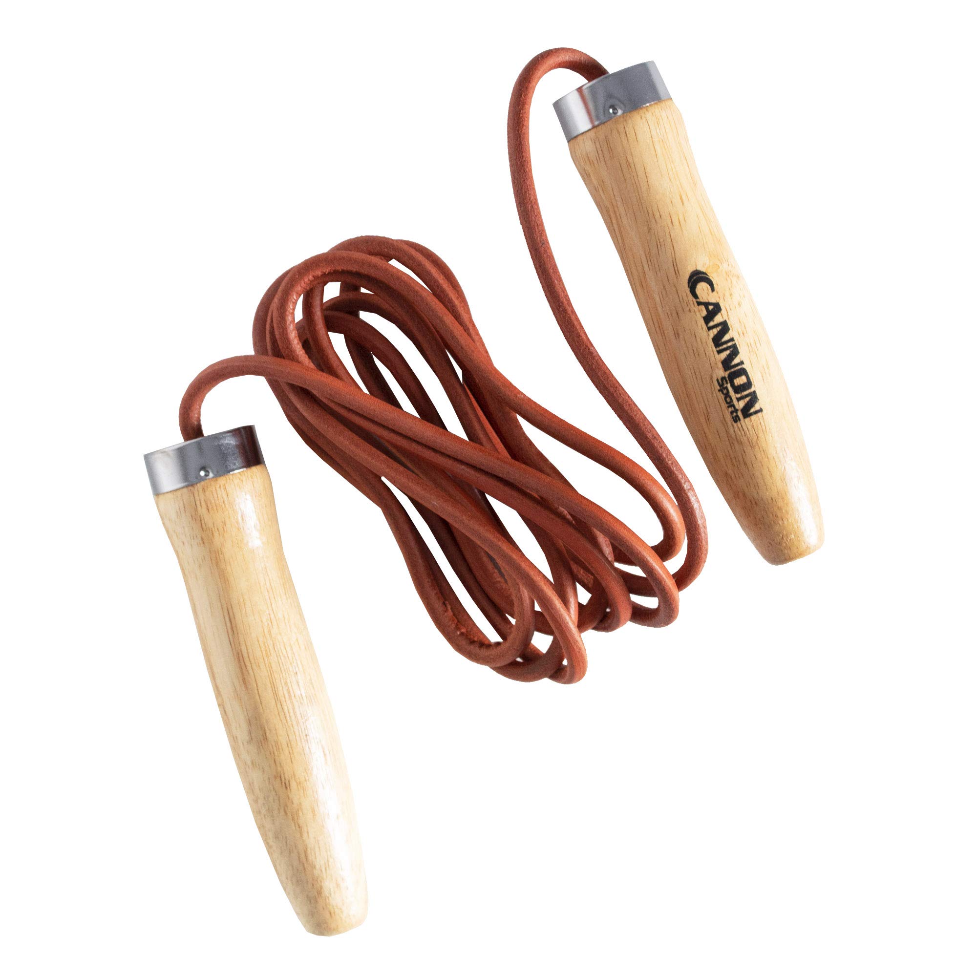 Geezers Aluminium Handled Leather Jump Rope (9 ft)