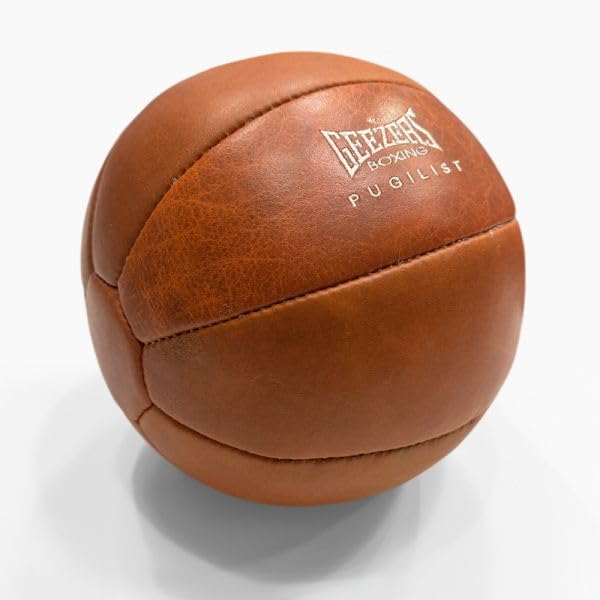 Geezers Pugilist Leather Medicine Ball (7 kg)